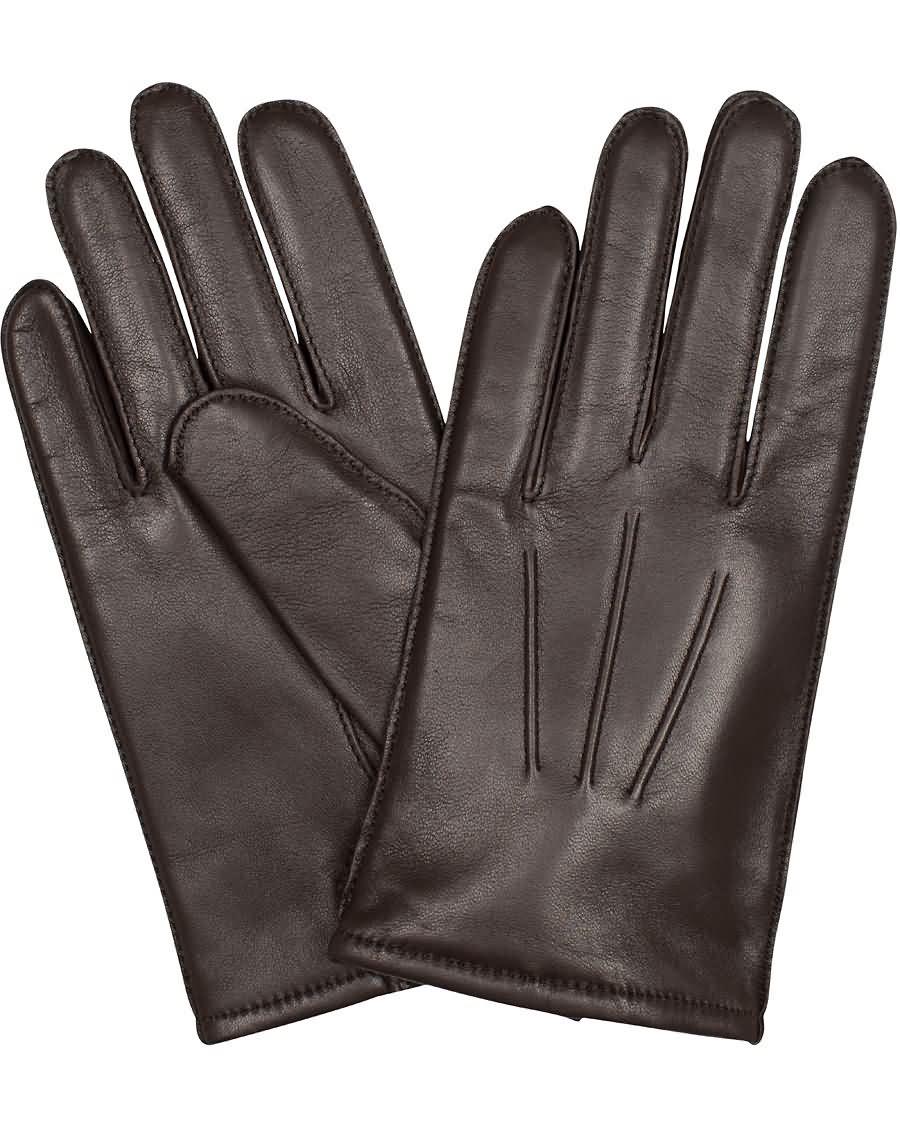 boss haindt 2 leather gloves dark brown 29tvt